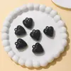 Colgante de Corazón Colorido Pintado Estilo Coreano Colgante de Corazón de Melocotón con Pintura Brillante Material para Accesorios de Joyería DIY Acrílica para Fundas de Teléfono Móvil
