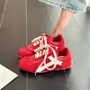 Zapatos de Entrenamiento Forrest Gump Estilo Coreano para Aumentar la Altura Mujer 2026 Nueva Moda Otoño Versátiles con Cordones Casuales de Caña Baja Zapatos de Tabla