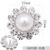 Botones de Perla con Piedra Ojo de Gato Metálicos, Botones Redondos de Alta Gama Estilo Chanel, Accesorios para Suéteres y Abrigos, Botones Metálicos