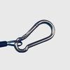 Pesca de jangada corda de mão perdida pesca luya pesca marítima corda de mola cordão de chaveiro anti-perda corda de arame telescópica automática fivela de montanhismo