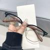 Novos Óculos Tr90 Anti-Luz Azul para Homens e Mulheres Armação Quadrada Popular Mesmo Estilo Podem Ser Equipados com Lentes de Grau para Miopia Armação Óculos Atacado