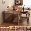 Escritorio, Escritorio para Computadora en Casa, Escritorio Rectangular Simple para Habitación Doble, Escritorio de Trabajo, Escritorio de Estudio para Estudiantes