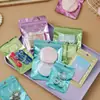 Bolsa con cierre tipo ziplock de cara sonriente de dibujos animados, bolsa de embalaje transparente con interior aluminizado impreso, bolsa sellada anti-oxidación para joyería, bolsa de almacenamiento
