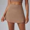 Minifalda Deportiva Minimalista para Mujer, Falda-Pantalón de Corte A de Secado Rápido, Alta Elasticidad, Anti-Exposición, En Stock, para Fitness al Aire Libre, Bádminton, Tenis