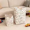 Cesta de Lavandería Sucia para el Hogar de Algodón y Lino, Cesta de Lavandería Plegable de Gran Capacidad, Cesta de Almacenamiento de Juguetes, Cesto Portátil para Ropa Sucia de Baño