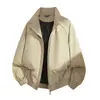 2026 Invierno Nuevo Chaqueta de Algodón para Hombre con Cuello Alto Maillard Talla Grande Ropa Exterior Chaqueta Cálida Holgada para Hombre Ropa de Algodón Hombre
