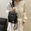 Mochila Estilo Coreano com Laço Feminina 2025 Nova Mochila da Moda Tendência Bolsa de Ombro Fofa Bolsa Escolar