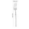 Conjunto de Talheres de Aço Inoxidável para Jantar, Design de Cintura Fina, Conjunto de 4 Peças com Faca de Bife, Garfo, Colher e Colher de Chá