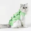 Ropa de Esterilización para Mascotas Transfronteriza, Ropa con Vendaje Anti-Lameduras para Recuperación de Gatos después de Cirugía de Esterilización, Ropa Transpirable para Destete para Gatas # #