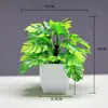 Punto Nuevo Bonsái Plantas de Decoración para el Hogar Pequeños Adornos Flores Artificiales Plantas Verdes Plantas en Maceta Flores Artificiales Fábrica Venta al Por Mayor