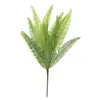Venta al por mayor de fábrica de hojas de helecho artificiales, plantas de interior en maceta, materiales florales para paisajismo DIY