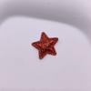 Pó de ouro ultrassônico estrela de cinco pontas diy acessórios de cabelo feitos à mão acessórios para tecido de roupa materiais de joias de estrela