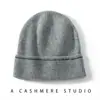 Chapéu 100% Caxemira Outono e Inverno, Chapéu Baotou Casual Macio, Quente, Simples, Moderno e Versátil para Mulheres