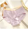 Ropa interior de algodón puro para niñas clase A deseo puro ropa interior de cintura media para estudiantes de secundaria lindos transpirables color liso calzones de cadera