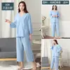 Ropa de Moxibustión de Manga Larga Delantera y Trasera de Algodón, Ropa de Belleza, Ropa para Baño de Vapor, Ropa de Manga Larga con Espalda Abierta para Masaje de Pies, Ropa de Manga Larga para Fisioterapia