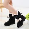 Botas de Neve Infantis, Botas para Meninas, Novas Botas de Inverno 2026, Botas Curtas Princess de Lã para Crianças de Tamanho Médio e Grande, Sapatos de Algodão para Meninas