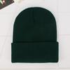 Gorro Fluorescente Aguja Plana Comercio Exterior Popular Europeo y Americano Gorro Puntiagudo Tejido de Lana para Hombres y Mujeres Otoño e Invierno Gorro Coreano de Deseo