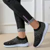 Calcetines elásticos de gran tamaño con pedrería para zapatos Amazon transfronterizos, zapatos deportivos casuales para hombre y mujer, suela MD, tejido flyknit transpirable, zapatos ligeros