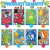 Pegatinas de Manualidades Hechas a Mano para Niños Transfronterizas Pegatinas de Recompensa para Maestros Animales Marinos de Dibujos Animados Haz la Cara DIY