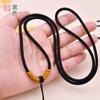 Cordón de nudo plano grueso para llevar, colgante de jade jade, cera de abejas, joyería hecha a mano, cuerda para hombres y mujeres, cordón colgante de 3 mm, venta al por mayor