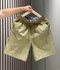 Shorts de Verão Finos e Largos com Patchwork para Homens, Calças de Cinco Pontos Versáteis e Respiráveis da Moda, Calças Esportivas Retas de Secagem Rápida Estilo Coreano
