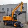 Excavadora de Ruedas, Excavadora Grande de 150 Toneladas para Minería y Movimiento de Tierras, Máquina para Agarrar Madera, Completamente Nueva, Disponible para Inspección en Fábrica