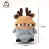 Muñeca de Animal Tejida a Crochet Nueva Hecha a Mano Transfronteriza Rey de la Nieve Regalo Boutique Adornos para Cabeza de Niño Anime Adornos Colgantes de Comida