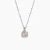 Colar Quadrado de Diamante para Tiktok Kuaishou Fornecimento Direto da Fábrica Colar de Moissanita Prata 925 Diamante Sintético Oito Corações Oito Flechas