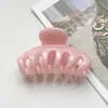 Presilha de Cabelo Garra de Abóbora em Pó Dourado PC para Mulheres Estilo Novo Transfronteiriço Tamanho Grande Sensação de Alto Padrão Presilha de Cabelo Parte de Trás da Cabeça Presilha Tubarão Acessórios de Cabelo Adornos de Cabelo