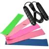 Cinturón de látex para saltar la cuerda, traje de fitness de nueve piezas para yoga, aro de 500 para el abuso de glúteos, cuerda de alambre de acero de 3 m para saltar en interiores