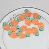 Parche de rodaja de fruta de arcilla blanda material para joyería DIY hecho a mano arte de uñas tocado arena movediza decoración pequeña relleno fresa
