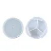Caixa de Armazenamento para Porta-Copos de Resina Cristal com Papoula Molde de Silicone Porta-Copos Redondo Listrado Conjunto de Armazenamento Molde de Silicone