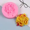 Serie de Flores DIY Forma de Rosa Peonía Caramelo de Chocolate Fondant Decoración de Pastel Fabricación Molde de Silicona