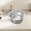 Cesta de drenaje para fregadero de cocina con asa de oreja en forma de U, filtro de residuos, filtro de separación de residuos secos y húmedos, red anti-fugas de agua