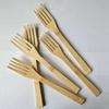 Conjunto de Talheres de Bambu para Casa Estilo Chinês Personalizado com Quatro Dentes para Comida, Fruta, Bolo, Lanche, Garfo de Bambu, Combinação de Conjunto de Talheres de Bambu Personalizado por Atacado