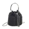 Bolso de Mano de Lujo Ligero Estilo Nuevo para Mujer, Bolso Cubo, Bolso Cruzado de Cadena de Alta Gama Versátil, Bolso de Noche para Mujer