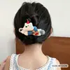 Lindos Pasadores de Tela con Forma de Pico de Pato para Niños, Pasadores para Niñas para Recogidos en la Parte Trasera de la Cabeza, Pinzas de Tiburón, Accesorios para el Cabello de Niñas Pequeñas