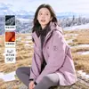 Jaqueta Hardshell de Montanhismo de Três em Um Estilo Luo Tuo de Alta Qualidade para Outono e Inverno, à Prova de Vento e Impermeável, para Homens