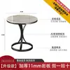 Mesa auxiliar de piedra sinterizada de lujo ligero mesa de café pequeña mesa de esquina para sofá de sala de estar de mármol mueble auxiliar mesa redonda pequeña móvil para balcón