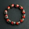 Pulsera de Vidrio Luminoso con Lámina de Oro de Doble Cara de Forma Especial, Pulsera de Vidrio Brillante para Hombres y Mujeres, Diseño de Cielo Estrellado, Artículo Popular de Venta Caliente en Transmisiones en Vivo