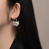 Pendientes de plata de ley 925 con diseño de flores frescas y dulces, de alta gama y ligeros, con diseño de mariposa Mori, joyería que combina con todo.