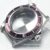 Caja de reloj vintage de cristal de zafiro plano de 39.5 MM, impermeable, compatible con: NH35 NH36 NH34
