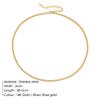 Emanco Cadena Cubana Collar de Acero Inoxidable para Hombre y Mujer Cadena de Suéter Hip-Hop Callejero Chapado en Oro de 14K Cadena para el Cuello al por Mayor