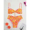 Biquíni Duas Peças Estilo Europeu e Americano Novo da Amazon 2026 para Mulheres, Biquíni Sexy com Decote Halter, Roupa de Banho para Praia e Fontes Termais