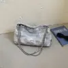 Bolsa casual de grande capacidade para mulheres, nova moda verão 2026, bolsa de ombro com corrente para o trabalho, bolsa tote para sair para trabalhar