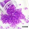 Piedra de Cristal Transparente de Colores Grava Asimétrica Micro Paisaje Manicura DIY Pegamento Material para Slime 15g