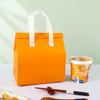 Bolsa Isotérmica No Tejida para Llevar, Bolsa de Empaque para Barbacoa Comida Rápida Té con Leche, Bolsa Tote Desechable de Papel de Aluminio Engrosado Personalizada