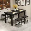 Juego de Mesa y Sillas Comerciales para Comedores, Restaurantes, Restaurantes de Comida Rápida, Puestos de Comida y Tiendas de Snacks; Mesas y Sillas Rectangulares para Comedor