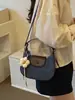 Bolso Nuevo Transfronterizo para Mujer con Diseño de Nicho, Bolso de Mano Tipo Bollo, Bolso de Hombro Tejido de Gama Alta, Bolso Cruzado Casual para el Trabajo