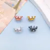 1 Peça de Acessório Colorido em Strass em Formato de Coroa 6X12Mm para Joias Colar Pingente Pulseira Acessórios de Contas